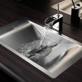 Metal Bathroom Sinks – new sink design Wave by Reginox