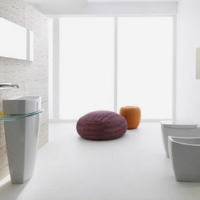 Clean Contemporary Bathroom Design – new Tiber collection by Roca