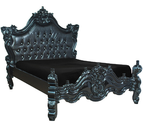 romantic bed black fabulous baroque 1