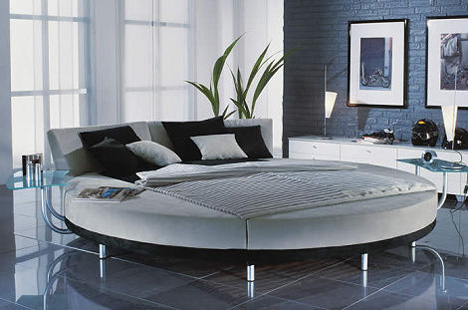 Modern Round Bed From Ruf Bett The, Round Bed Frame And Mattress