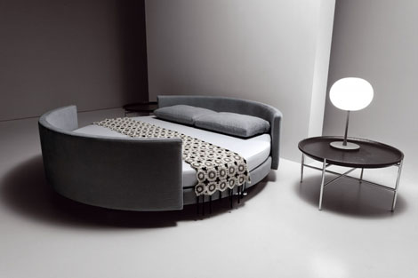 saba italia scoop bed Contemporary Bed from Saba Italia   the Scoop round bed
