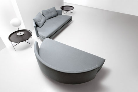 saba italia scoop sofa Contemporary Bed from Saba Italia   the Scoop round bed