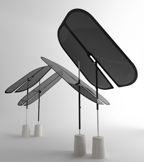 samoadesign parasol nenufar 1 Modern Patio Umbrellas   Nenufar contemporary parasols by Samoa Design