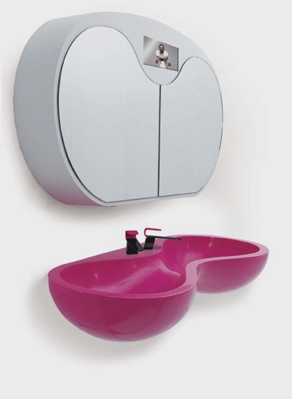 saturn sink kouple 1 Acrylic whirlpool for two by Karim Rashid