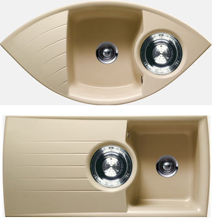 schock kitchen sink opus beige Opus Kitchen Sink from Schock features natural silver ions to fight bacteria