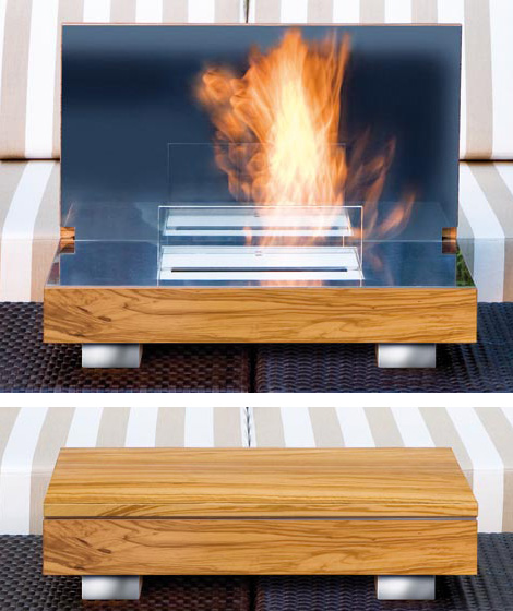 Portable Fireplace in a Box – Firebo-x and Fireboard from Schulte