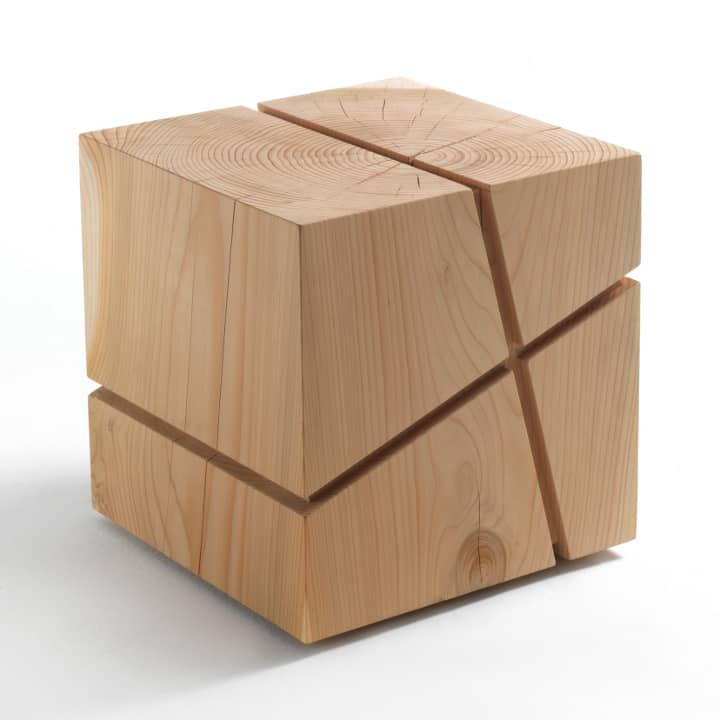 solid wood low stool collection from riva 1920 5