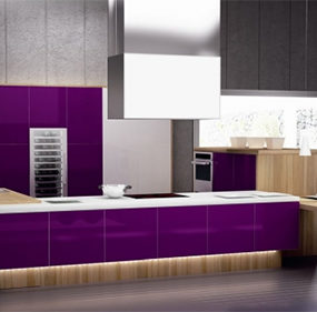 Purple Kitchens and Purple Kitchen Ideas by Spazzi