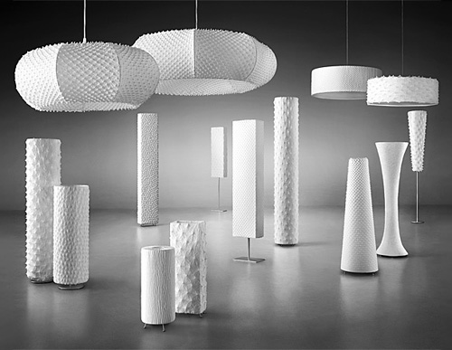 suzusan lamp 4 Textured Lighting Fixtures by Suzusan Shibori