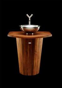 teak tub wood vanity basin thumb Burma Teak Vanity by Teak Tub ApS   earthy look