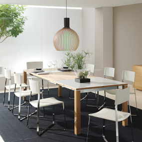 7号团队的可持续高端家具——全新的Lift咖啡桌，Riletto床，Lux椅子和Cubus InMotion餐具柜