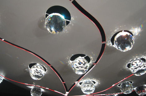 terzani tuttifrutti light swarovski crystals Decorative Lighting with Swarovski Crystals   Tuttifrutti Suspension Lamp by Terzani