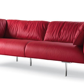 Trendy Leather Sofa by Poltrona Frau