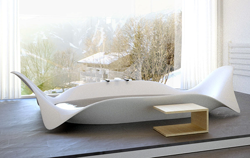 ultra modern bathtubs bagno sasso wing 1 Amazing Bathtubs by Manuel Dreesmann