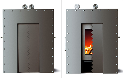 unusual wood stove design skantherm 2 Unusual Wood Stove Design by Skantherm – Zorak