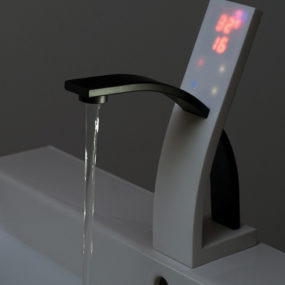 Digital Basin Mixer – new v-touch mixer with a touch-pad by Vado