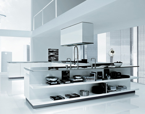 varenna poliform matrix kitchen side shelves