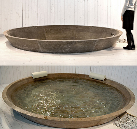 Oversized Bathtubs – stone large bathtubs by Vaselli