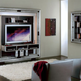 TV Media Center in a frame – Art Deco & Baroque centers by Vismara Design