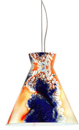 Contemporary Glass Pendants from W.A.C. Lighting – the Galapagos ceiling pendants