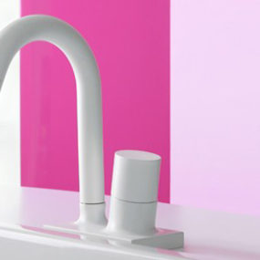 White Curved Faucet by Fima – Fluid