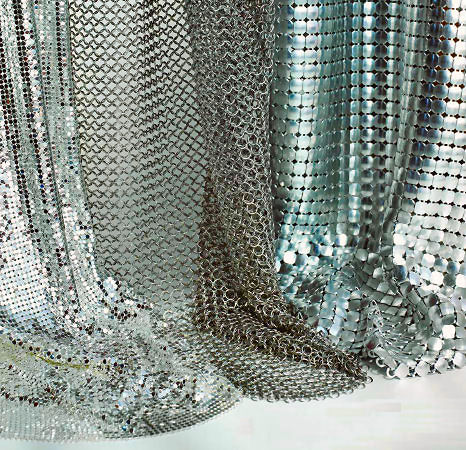 whiting davis metal mesh fabrics Metal Mesh by Whiting & Davis   the luxury material for your home decor