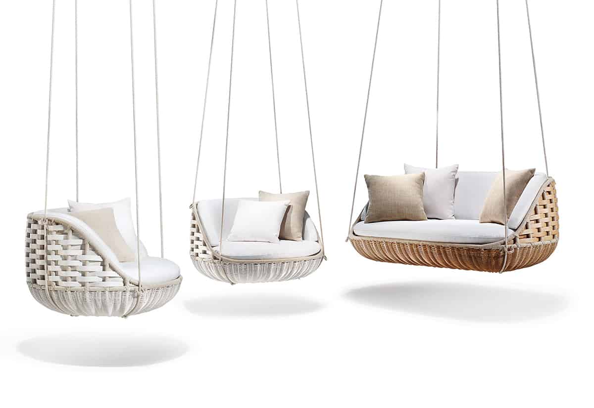 World’s First Floating Outdoor Living Room by Dedon: SwingMe and SwingUs