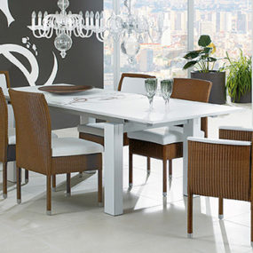 Woven Dining Room Furniture by Accente – new woven furniture trend for indoors