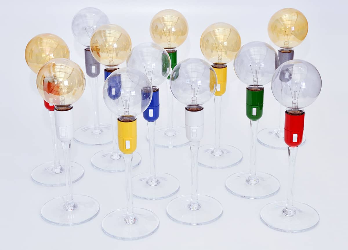 cheerful champagne glass shaped table lamps 2