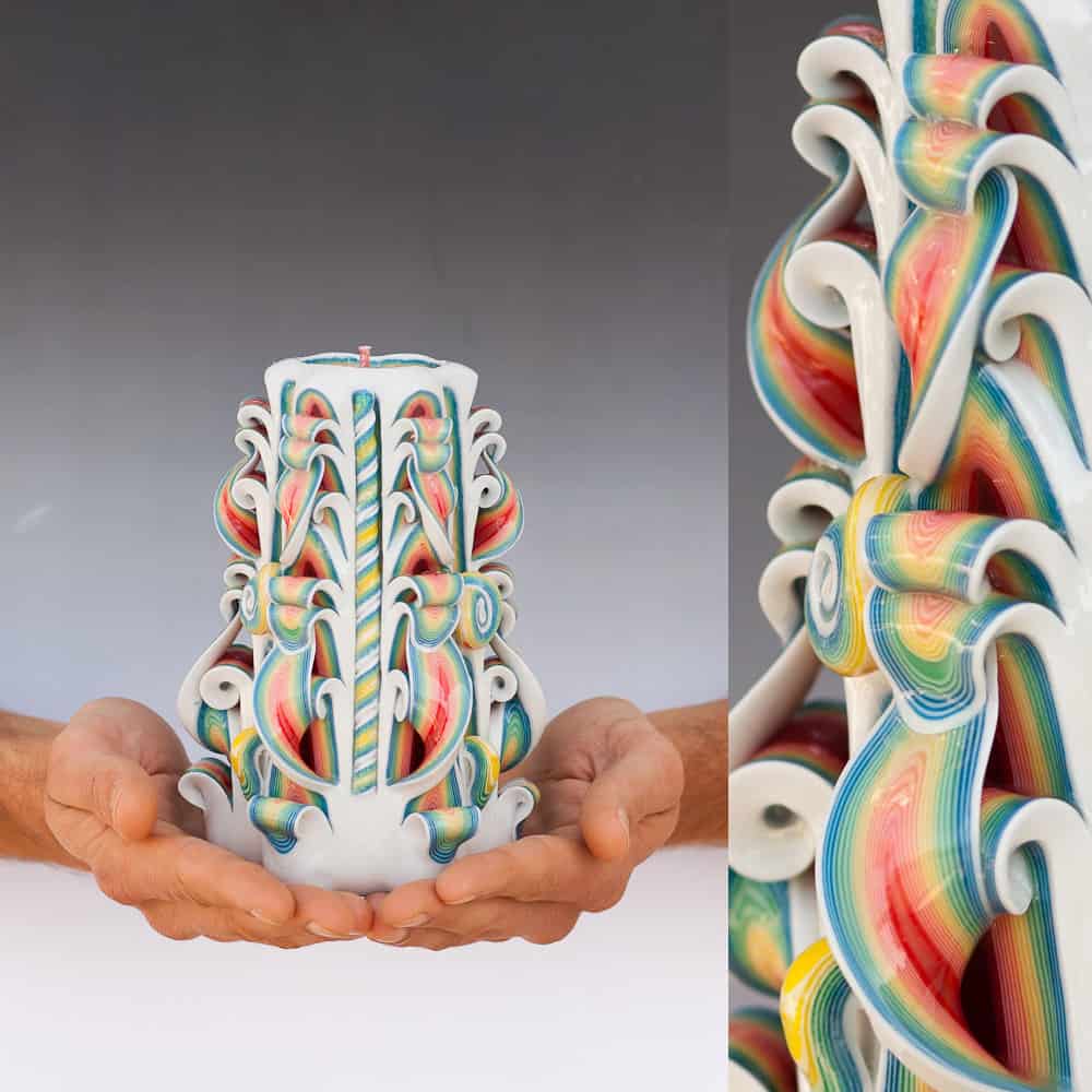 Stunning Hand Carved Candles by Natalia Burikov