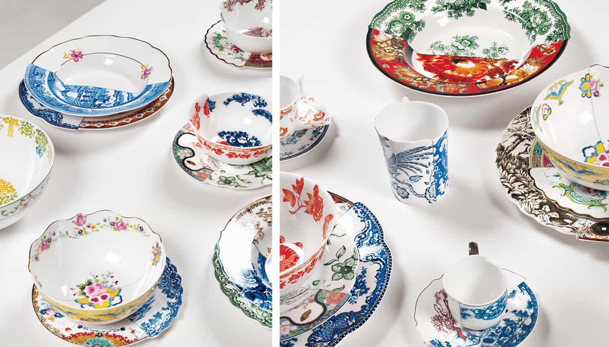 East Meets West in Hybrid Dinnerware Collection by CTRLZAK Studio for Seletti