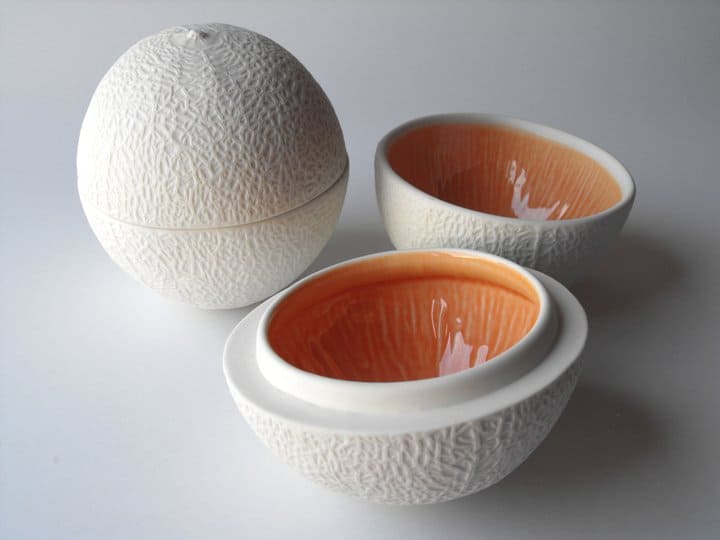 bi color fruit shaped porcelain bowls 4