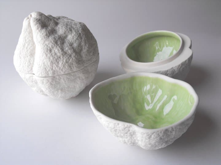 bi color fruit shaped porcelain bowls 5