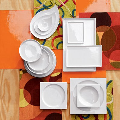 cb2 modern dinnerware