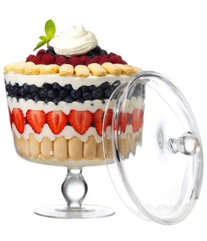 luigi bormioli trifle bowl with lid