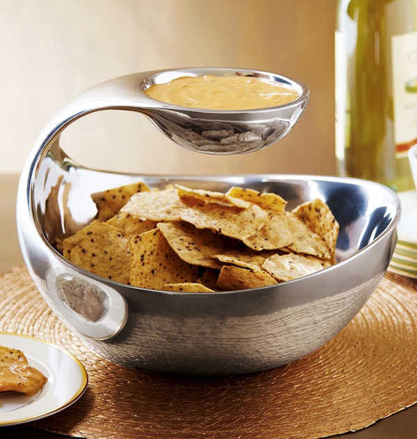 scoop chip and dip 2 Scoop Chip and Dip Server by Nambe from Neiman Marcus