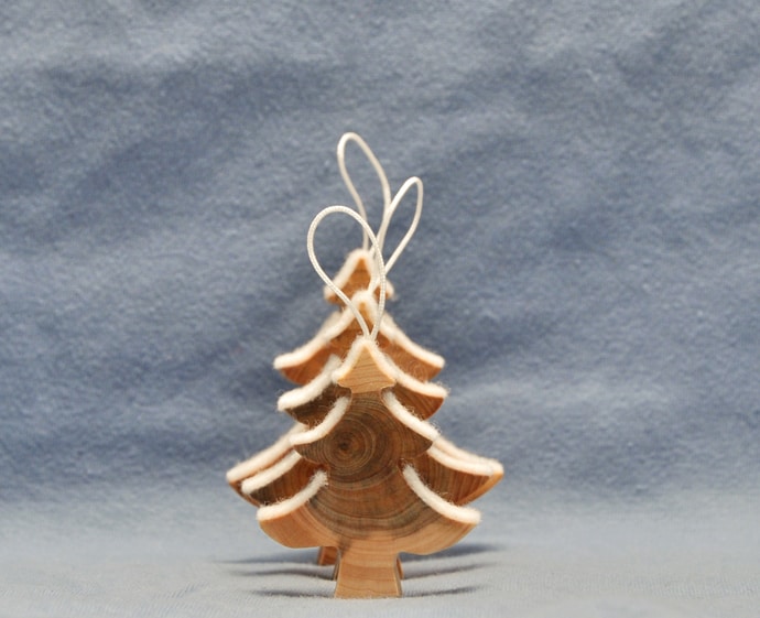 wooden christmas decorations made from juniper tree 5