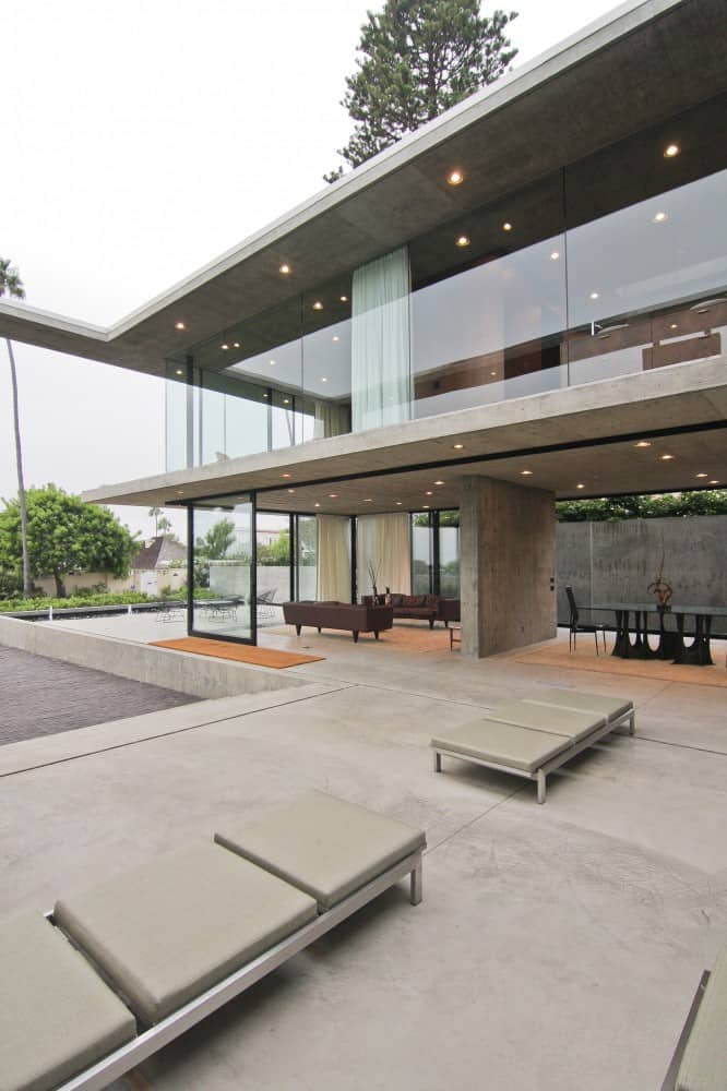 concrete residential architecture designed spacious 15 lounge