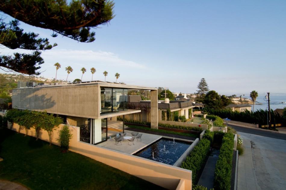concrete residential architecture designed spacious 2 pool jets