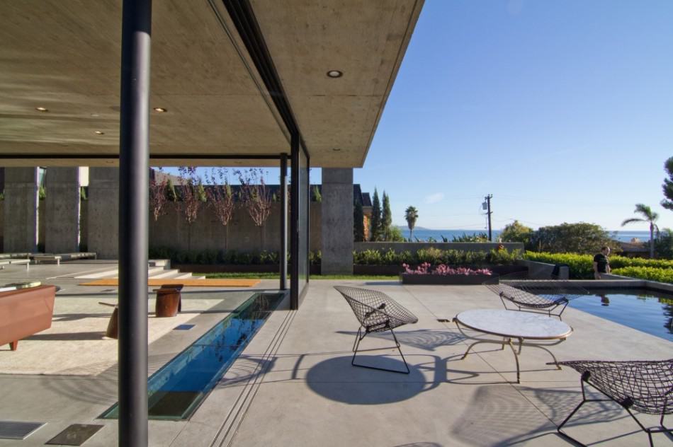 concrete residential architecture designed spacious 5 terrace