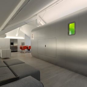 Ultra Modern Belgian Loft Inspired by Retro Airstream Silhouette