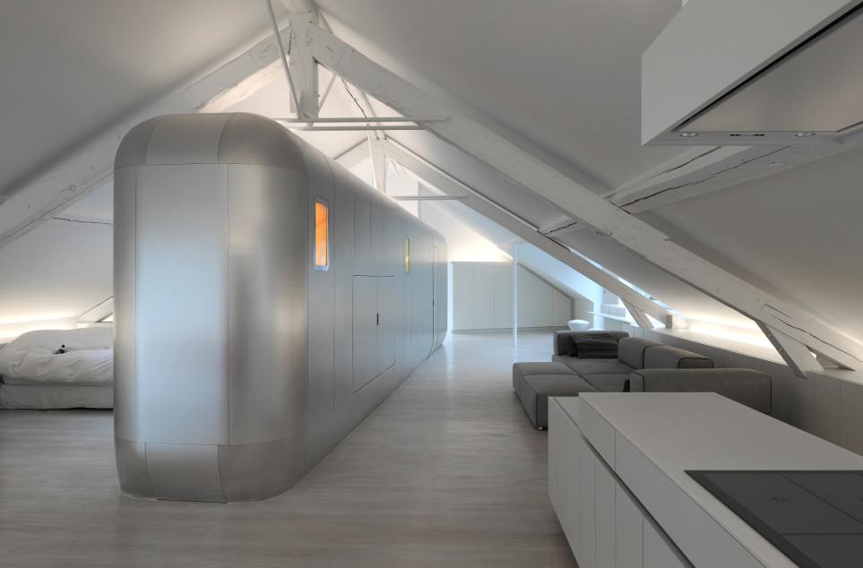 ultra modern belgian loft inspired retro airstream silhouette 2 living