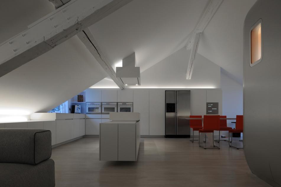 ultra modern belgian loft inspired retro airstream silhouette 5 kitchen