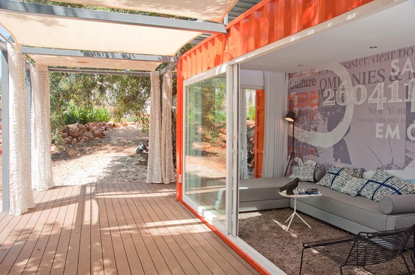 industrial chic home created from shipping container portugal 8 living