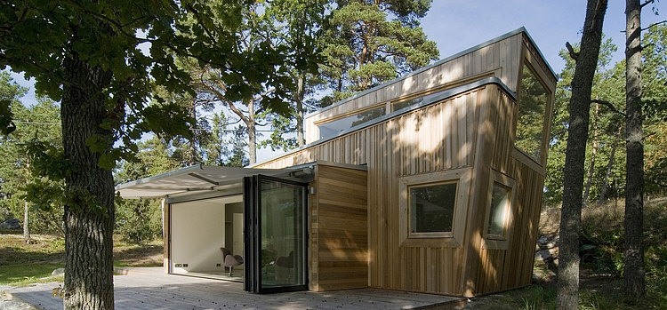 low impact no waste swedish house built sustainable wood lots 4 site