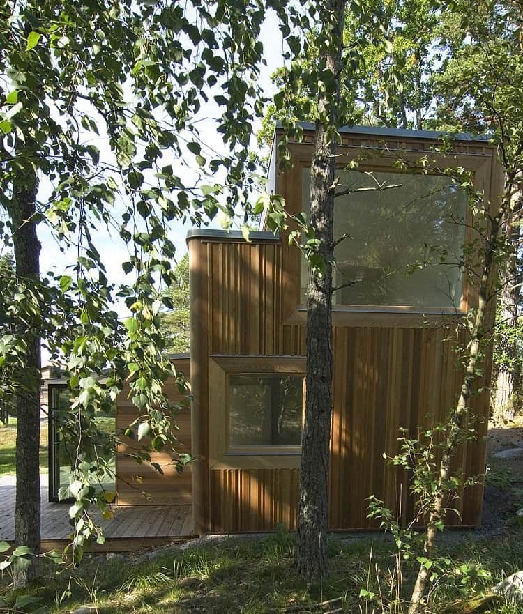 low impact no waste swedish house built sustainable wood lots 6 façade
