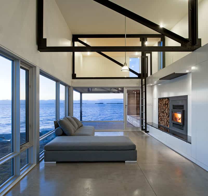 oceansi vacation house clad corrugated galvanized aluminium 6 living