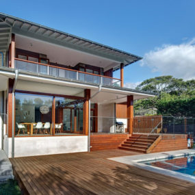 Australian Home With Spotted Gum Wood Details and Pool