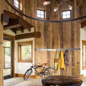 Turret Home with Rustic Interiors
