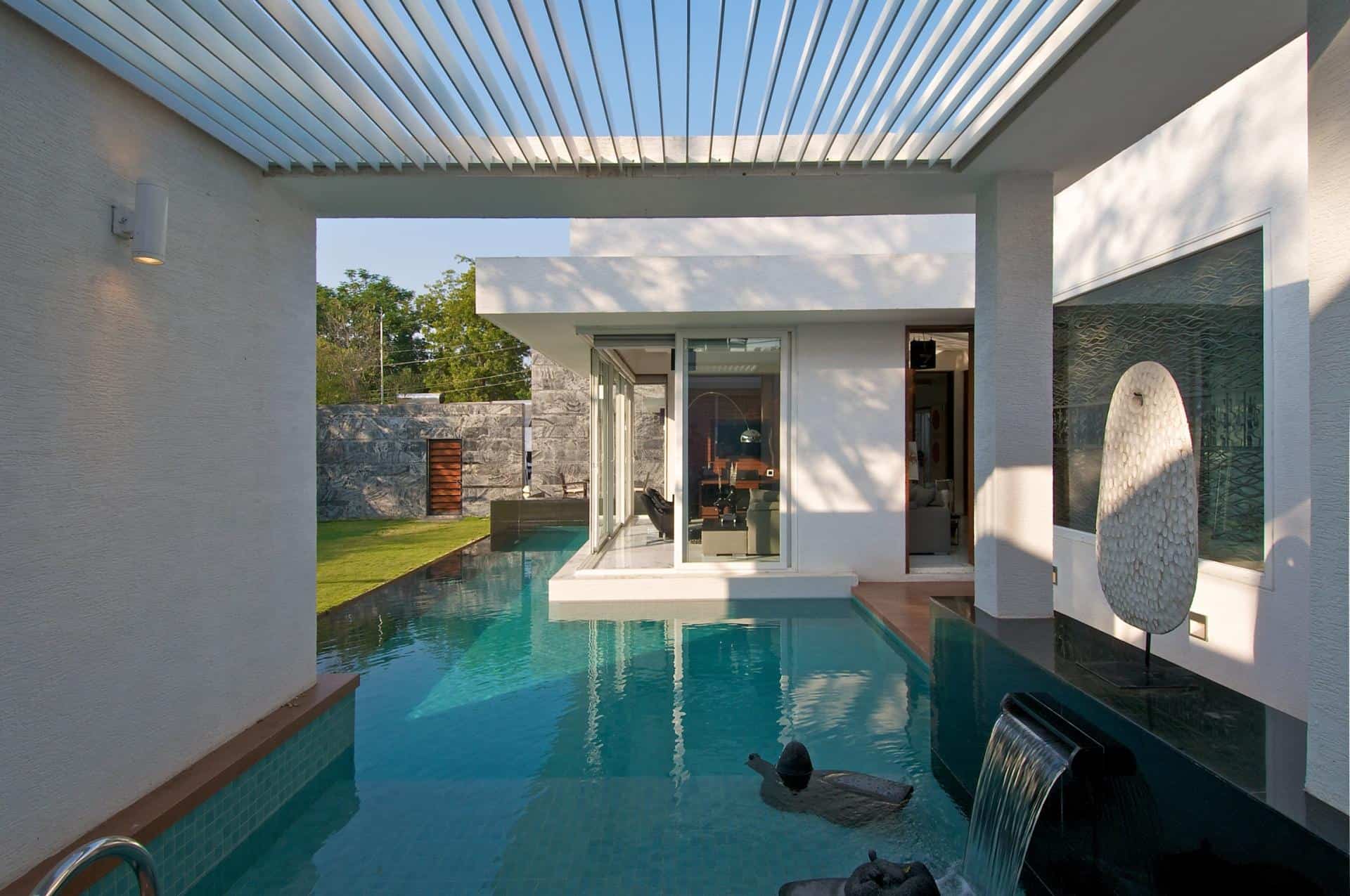 geometri architecture creates artistic minimalist statement 1 pool